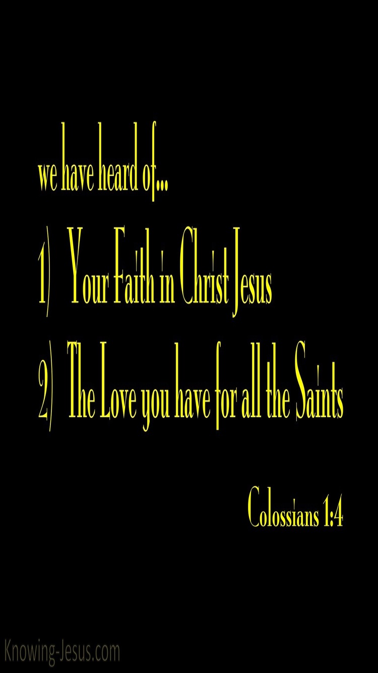 Colossians 1:4 Hope Reserved For You In Heaven (black)